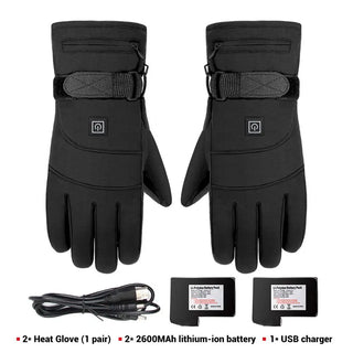 Waterproof Heated Motorcycle Gloves with Touch Screen Functionality